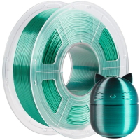 Anycubic PLA Silk Filament Dual Color BLACK-GREEN 1.75mm 1kg