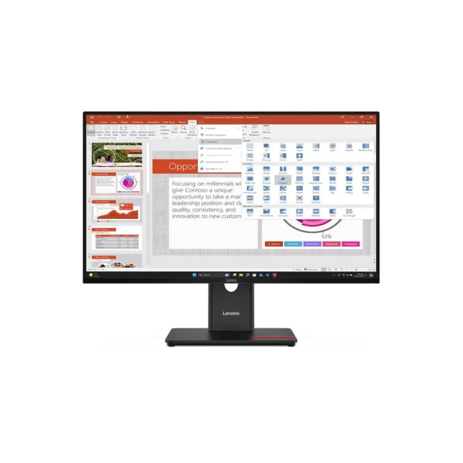 Монитор Lenovo ThinkVision T27-40/ 27" FHD/ 120Hz/ Tilt, Swivel, Pivot, Height Adjust Stand/ 1x HDMI